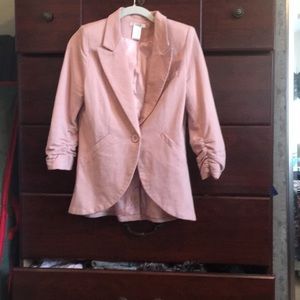 Esley Pink button Blazer